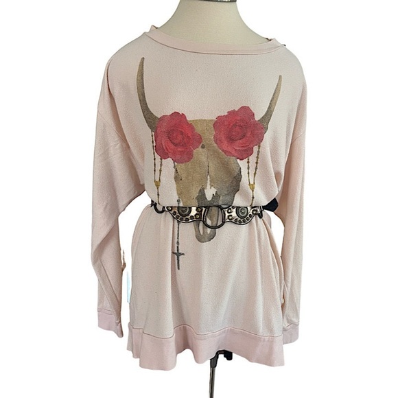 Wildfox Couture DESERT ROSE ROADTRIP OVERSIZE SWEATER - Picture 2 of 4